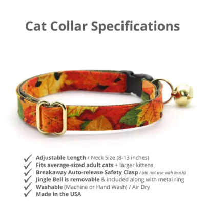 Product Made By Cleo® Forever Fall Autumn Leaves Breakaway Cat Collar