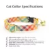 Made By Cleo® Golden Hour Rainbow Plaid Breakaway Cat Collar image thumbnail 2
