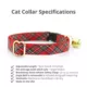 Product Made By Cleo® Hearthside Plaid Breakaway Cat Collar