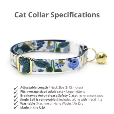 Product Made By Cleo® Indigo Garden Floral Breakaway Cat Collar