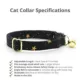 Product Made By Cleo® Noir Star Breakaway Cat Collar