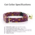 Made By Cleo® Spiced Plum Floral Breakaway Cat Collar image thumbnail 2