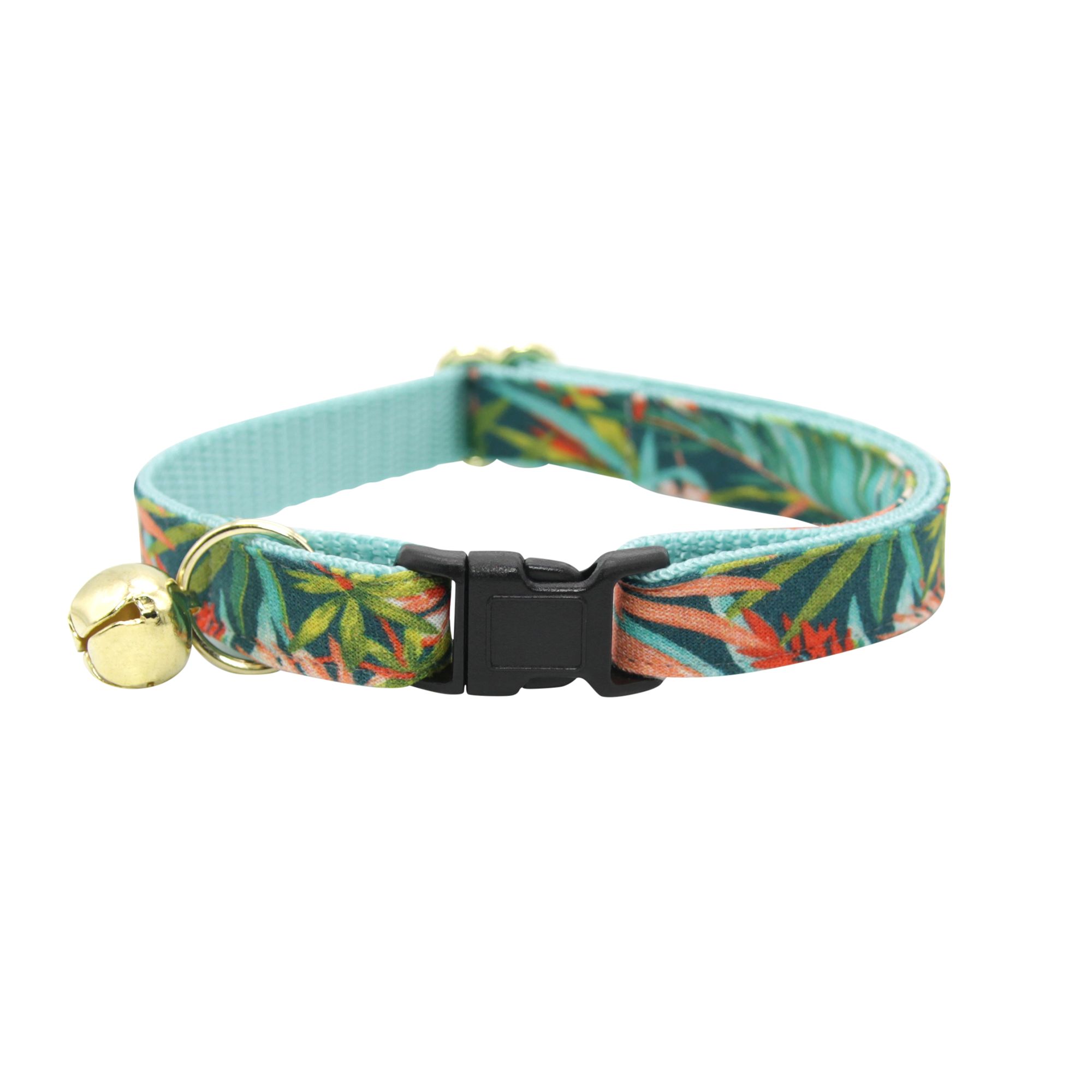 Made By Cleo® Tropicalia Palm Leaves Breakaway Cat Collar | cat Collars ...