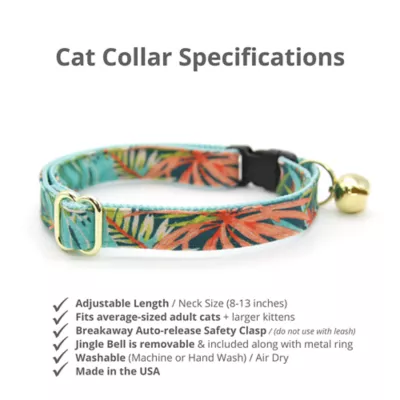 Product Made By Cleo® Tropicalia Palm Leaves Breakaway Cat Collar