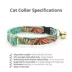 Made By Cleo® Tropicalia Palm Leaves Breakaway Cat Collar image thumbnail 2