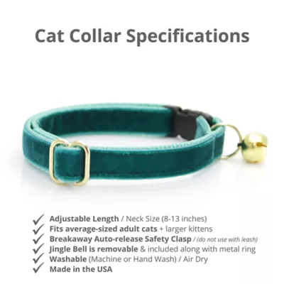 Made By Cleo® Velvet Breakaway Cat Collar - Image 2