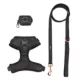 Product Sassy Woof Baby Got Black Dog Harness, Leash and Waste Bag Holder Bundle