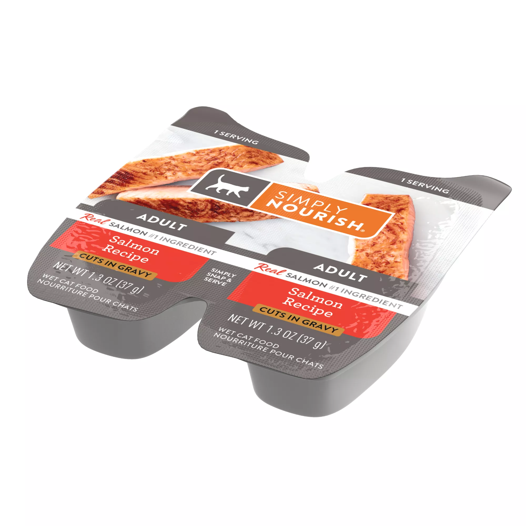 Simply Nourish® Adult Wet Cat Food - Cuts in Gravy, Split Cup, 2.65oz