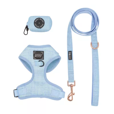 Sassy Woof Blumond Dog Harness, Leash and Waste Bag Holder Bundle - Image 1