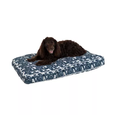 Snoozer Pool Patio Rectangle Dog Bed Pedigree Denim Medium