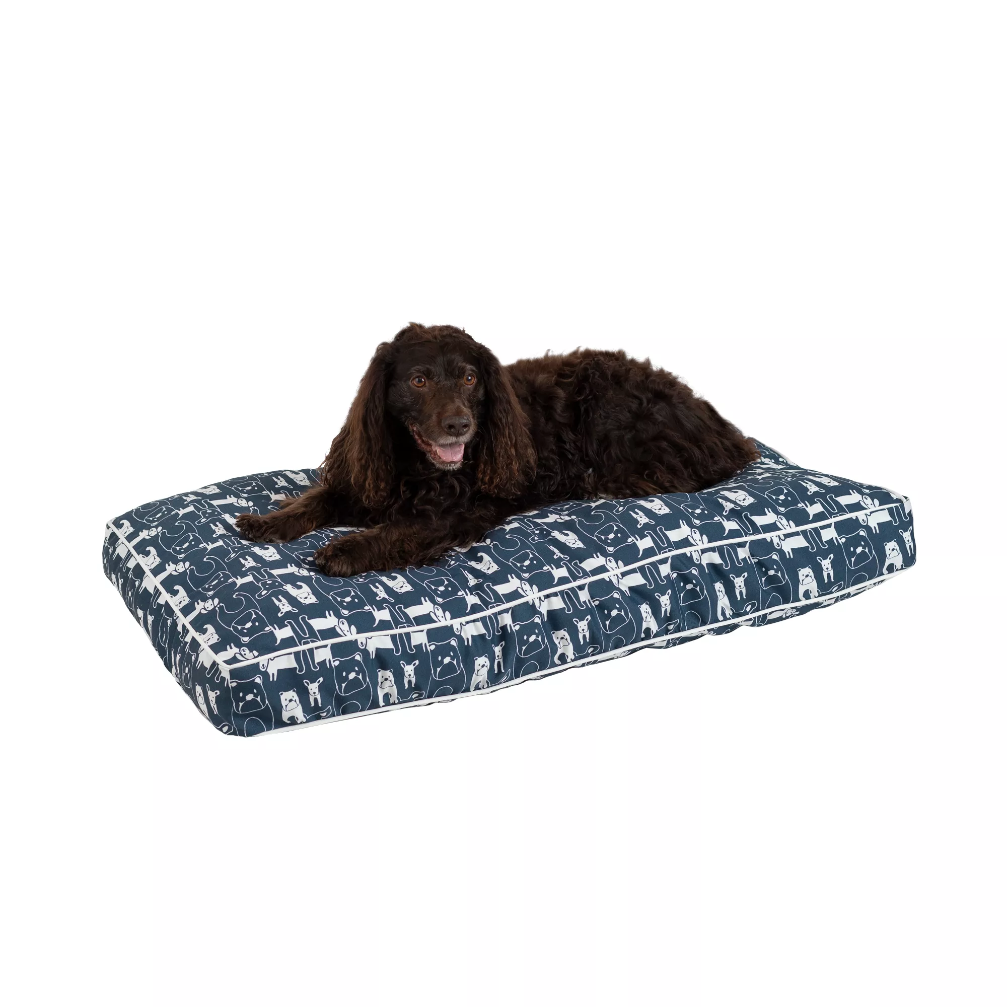 Snoozer® Pedigree Denim Indoor/Outdoor Rectangle Dog Bed