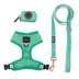 Sassy Woof Wag Your Teal Dog Harness, Leash and Waste Bag Holder Bundle image thumbnail 1
