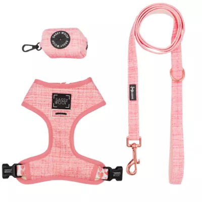 Sassy Woof Dolce Rose Dog Harness, Leash and Waste Bag Holder Bundle - Image 1