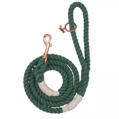 Product Sassy Woof Emerald Dog Rope Leash: 5-ft long