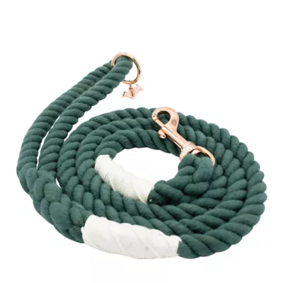 Product Sassy Woof Emerald Dog Rope Leash: 5-ft long