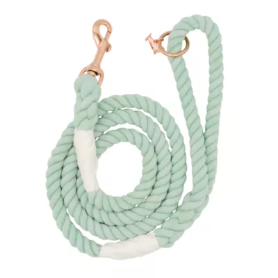 Product Sassy Woof Mint to Be Dog Rope Leash: 5-ft long