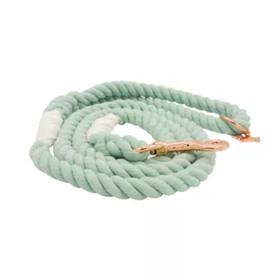 Product Sassy Woof Mint to Be Dog Rope Leash: 5-ft long