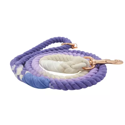 Product Sassy Woof Ombre Purple Dog Rope Leash: 5-ft long