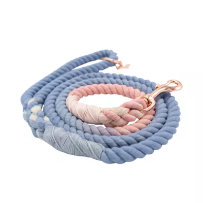 Product Sassy Woof Peony Dog Rope Leash: 5-ft long