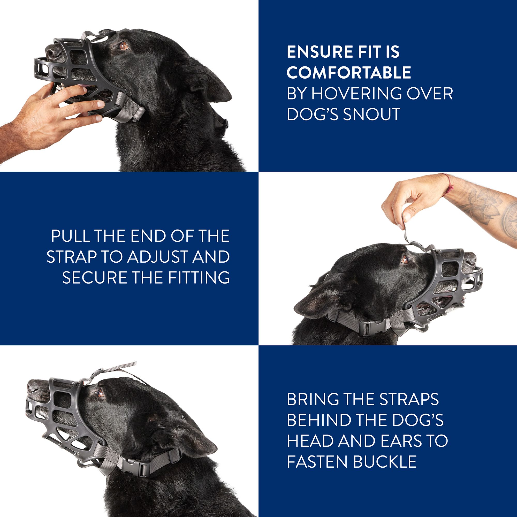 Top Paw Adjustable Basket Muzzle