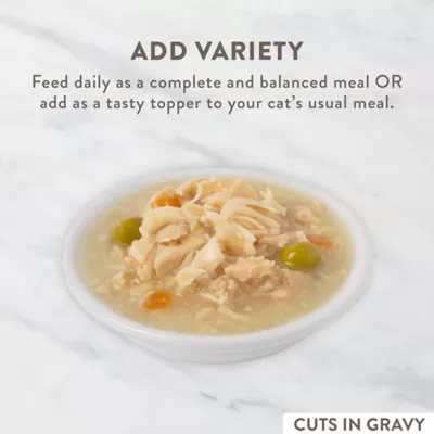 Product Simply Nourish® Adult Wet Cat Food - Cuts in Gravy, Split Cup, 2.65oz