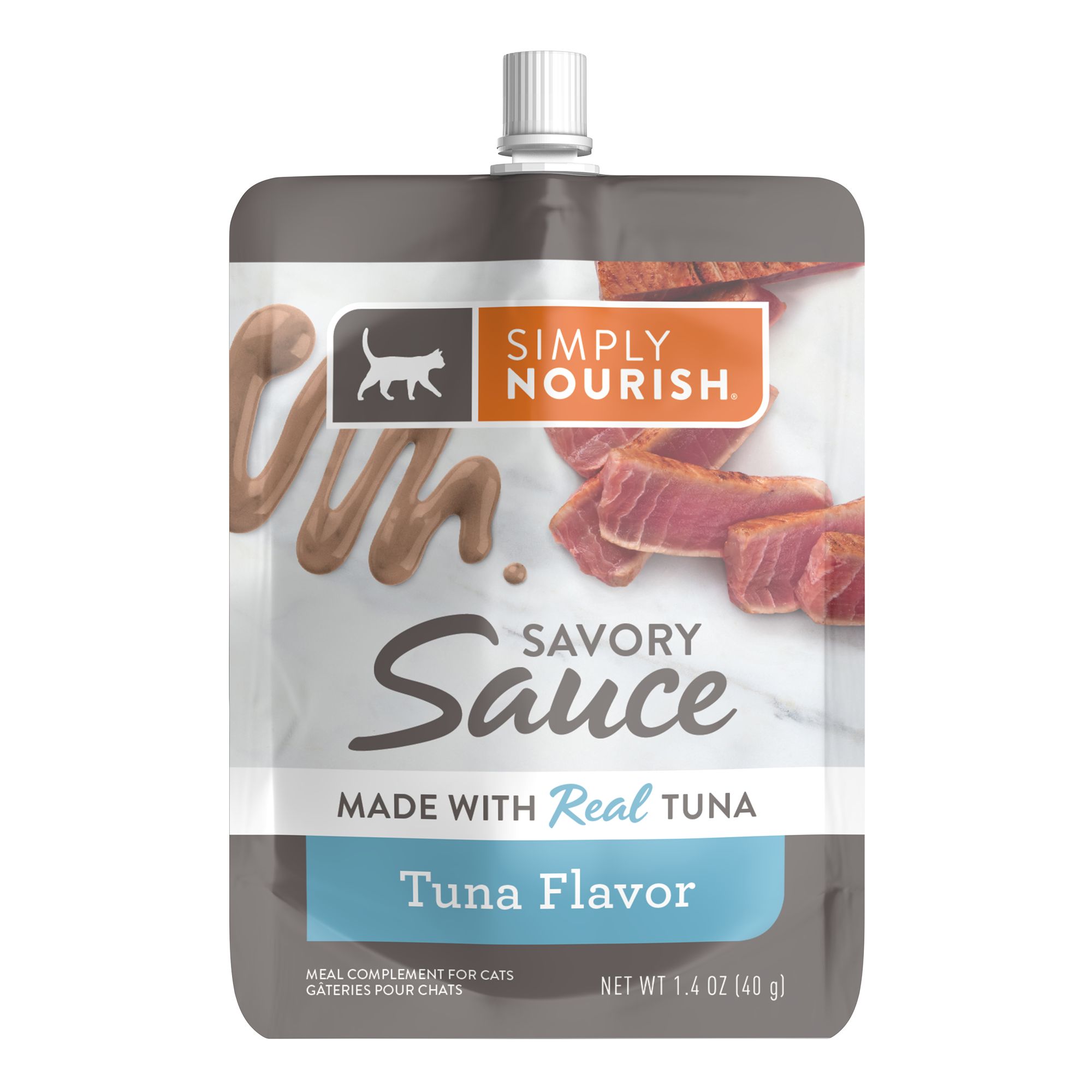 Simply Nourish Savory Sauce Cat Meal Complement 1.4 Oz Natural