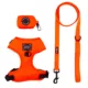 Product Sassy Woof Neon Dog Harness, Leash and Waste Bag Holder Bundle