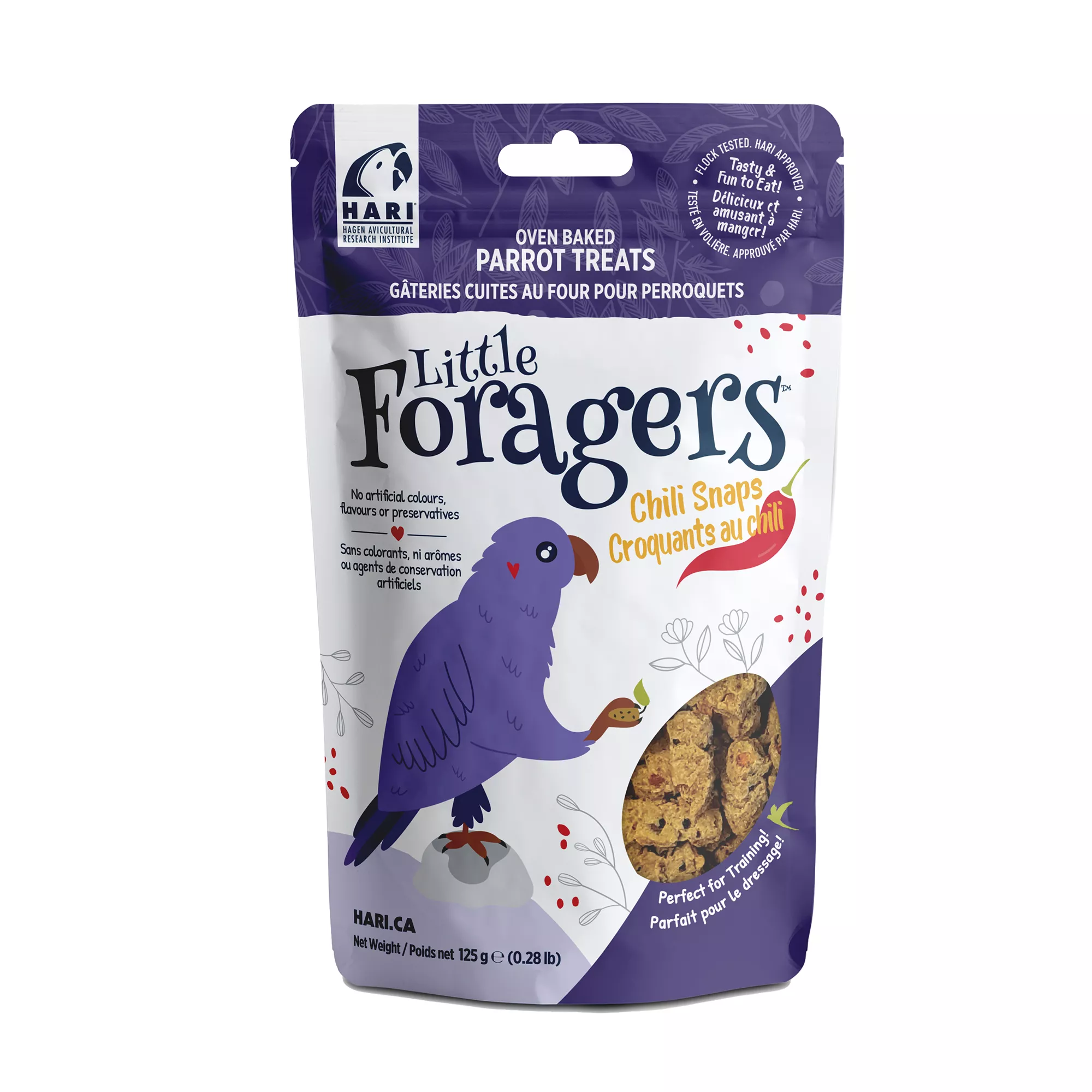 Hagen Hari Little Foragers Chili Snaps Oven Baked Parrot Treats - No Artificial Preservatives