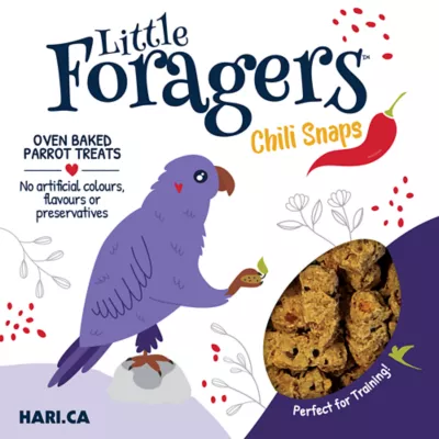 Product HARI Little Foragers Chili Snaps Oven Baked Parrot Bird Treats