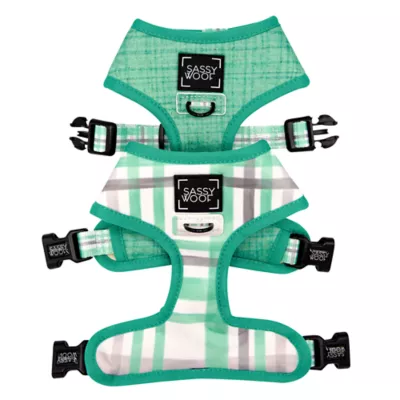 Product Sassy Woof Wag Your Teal Dog Harness