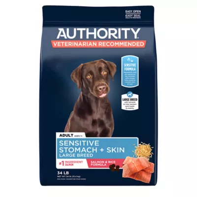 Authority Sensitive Stomach Skin Large Breed Dog Food Salmon Rice 34 lbs