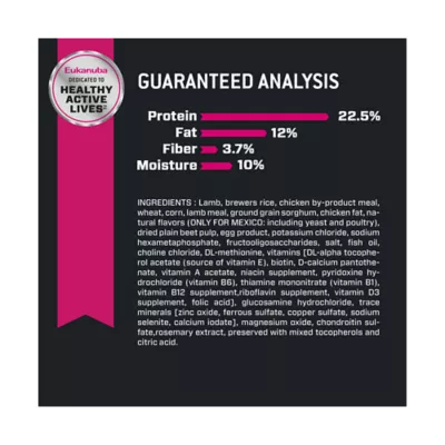 Product Eukanuba™ Large Breed Adult Dry Dog Food Lamb & Rice - 30 lb