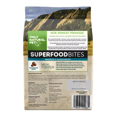 Product Only Natural Pet Superfood Bites Dog Food Topper - Whitefish & Salmon