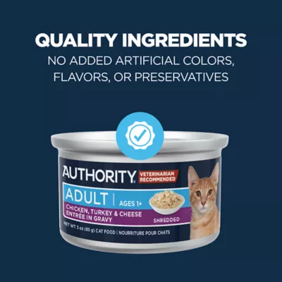 Product Authority Adult Wet Cat Food - Entree in Gravy Shredded, 3 Oz.