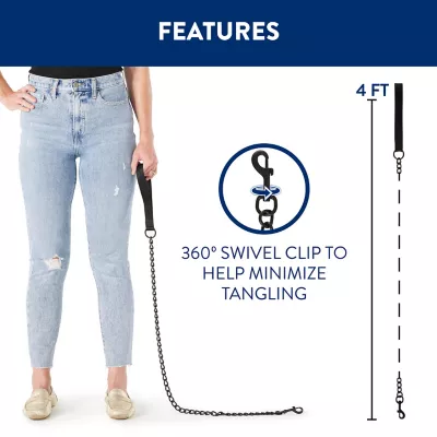 Product Top Paw® Heavy Chain Dog Leash: 4-ft long