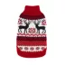 Hip Doggie Red Fair Isle Holiday Dog Sweater image thumbnail 1