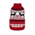 Hip Doggie Red Fair Isle Holiday Dog Sweater image thumbnail 1