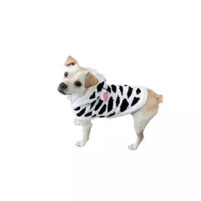 Product Hip Doggie Chenille Cow Dog Hoodie