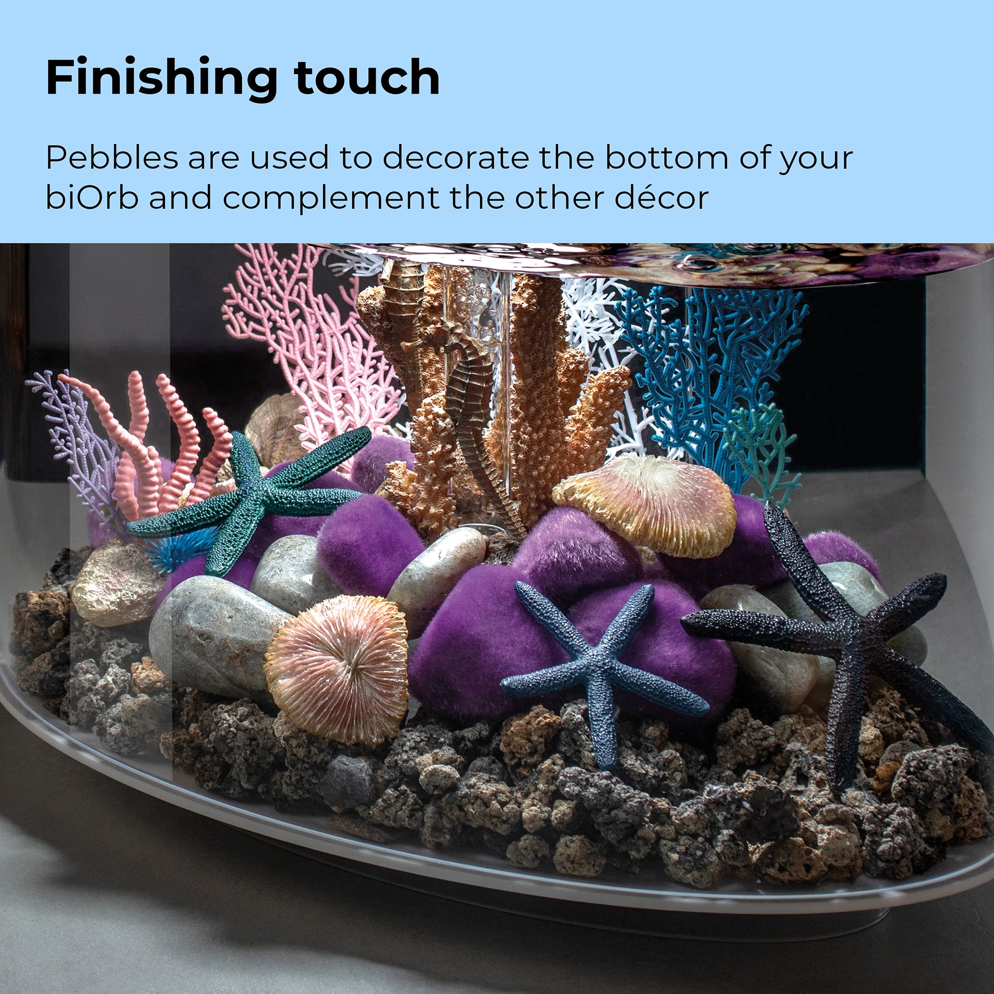 biOrb Artificial Moss Aquarium Pebbles Fish Tank Plant Decor - thumbnail 5