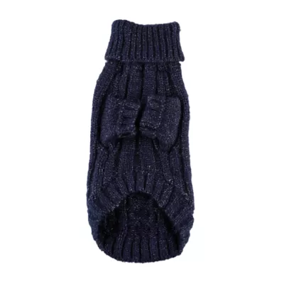 Hip Doggie Angora Cable Knit Dog Sweater - Image 2