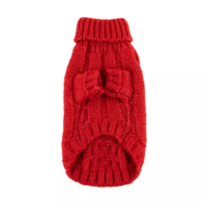 Product Hip Doggie Angora Cable Knit Dog Sweater