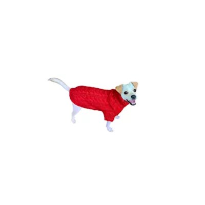 Product Hip Doggie Angora Cable Knit Dog Sweater