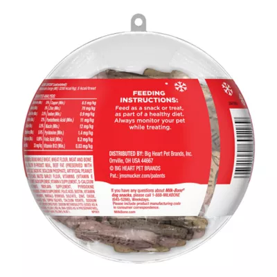 Product Milk-Bone Holiday Ornament Mini Biscuits Dog Treats - Peanut Butter