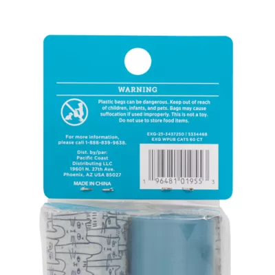 ExquisiCat® Waste Bags, Cucumber Scented To Combat Waste Odor, PetSmart Exclusive - 60 Ct - Image 7