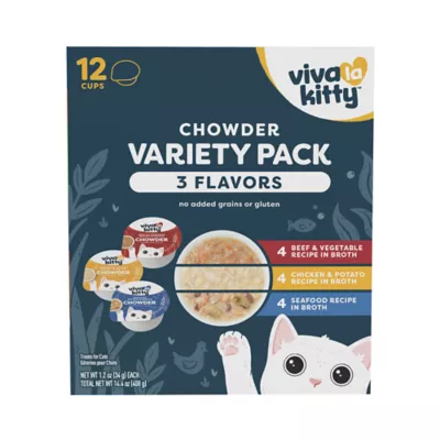 Product Viva La Kitty Cat Treat Chowder Variety Pack