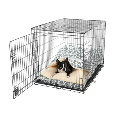 Snoozer® Wag Collection Celtic Sea Salt Luxury Cozy Cave® Dog Crate Bed - Image 1