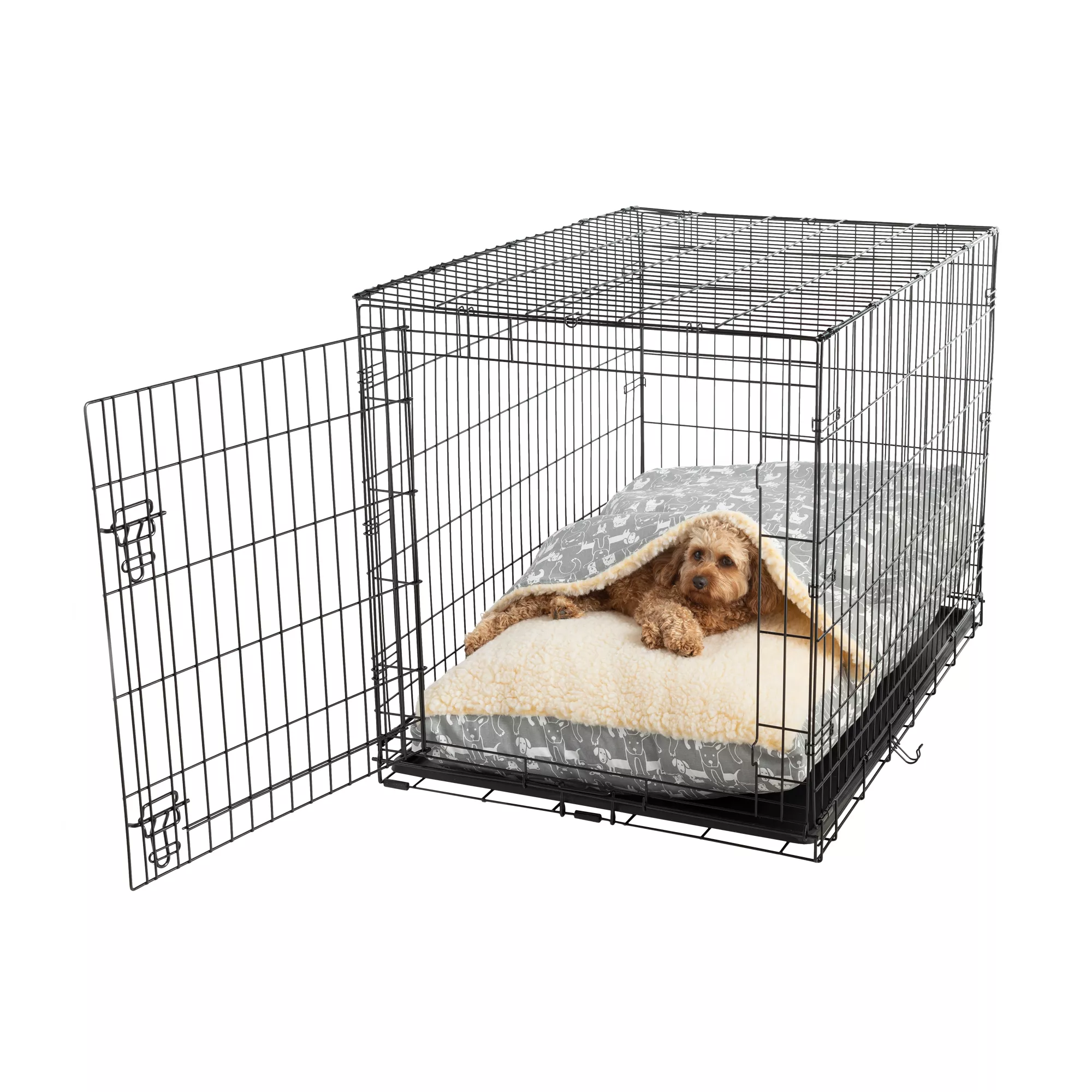 Snoozer® Wag Collection Pedigree Storm Luxury Cozy Cave® Dog Crate Bed