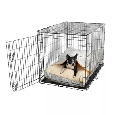 Product Snoozer® Wag Collection Ramey Gray Luxury Cozy Cave® Dog Crate Bed