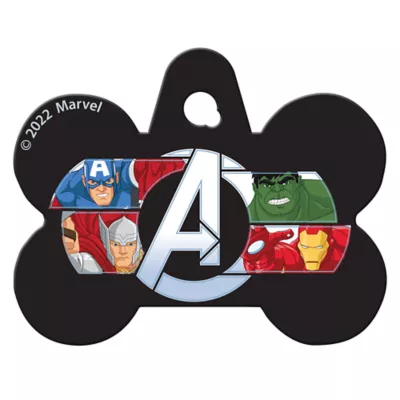 Product TagWorks® Marvel Characters Bone Pet ID Tag