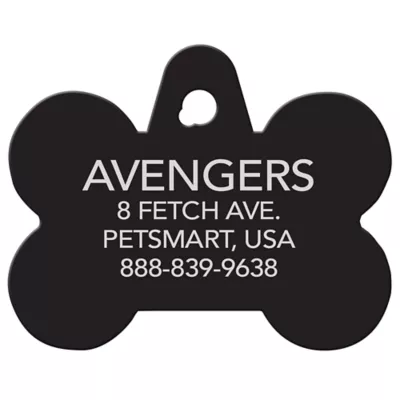 Product TagWorks® Marvel Characters Bone Pet ID Tag